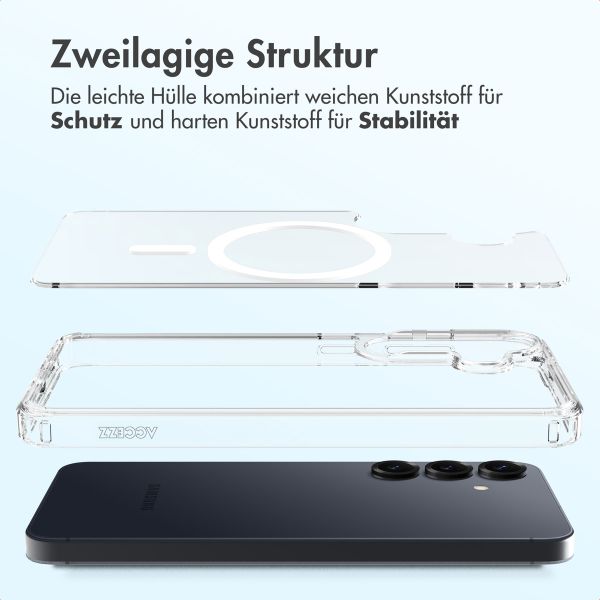 Accezz Xtreme Impact Backcover mit MagSafe Samsung Galaxy S24 - Transparent