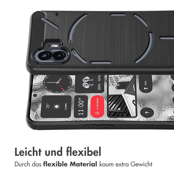 imoshion Brushed Back Cover Nothing Phone (2a) / (2a) Plus - Schwarz