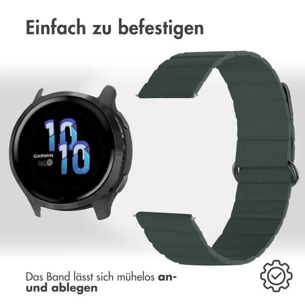 imoshion Magnetlederarmband - 22-mm-Universalanschluss - Grün