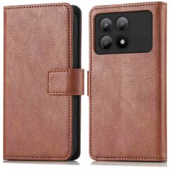imoshion Luxuriöse Klapphülle Xiaomi Poco X6 Pro - Braun
