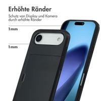 imoshion Backcover mit Kartenfach Apple iPhone Air - Schwarz