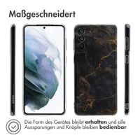 imoshion Design Hülle für das Samsung Galaxy S21 Plus - Black Marble