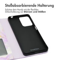 imoshion Design Klapphülle Motorola Moto G04 / G24 - Purple Marble