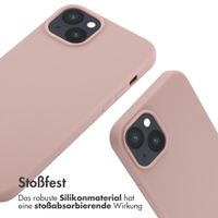 imoshion Silikonhülle mit Band für das iPhone 14 Plus - Sand Pink