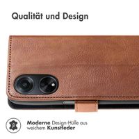 imoshion Luxuriöse Klapphülle Oppo A98 - Braun