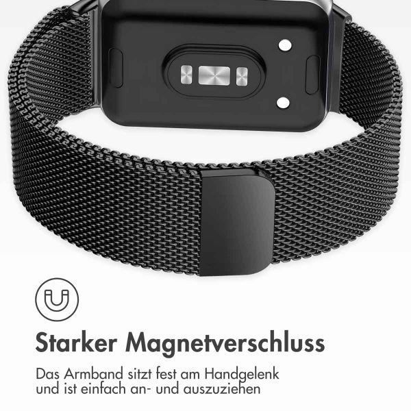 imoshion Mailändische Magnetarmband für das Samsung Galaxy Fit 3 - Schwarz