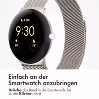 imoshion Magnetisches Milanaise Armband für Google Pixel Watch 3 / 4 (45 mm) - Starlight