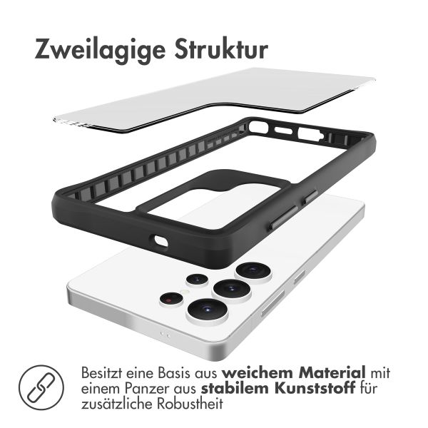 imoshion Rugged Hybrid Carbon Case Samsung Galaxy S25 Ultra - Schwarz