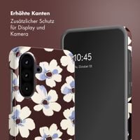 Selencia Vivid Back Cover Samsung Galaxy A57 (5G) - Choco Flower Pop
