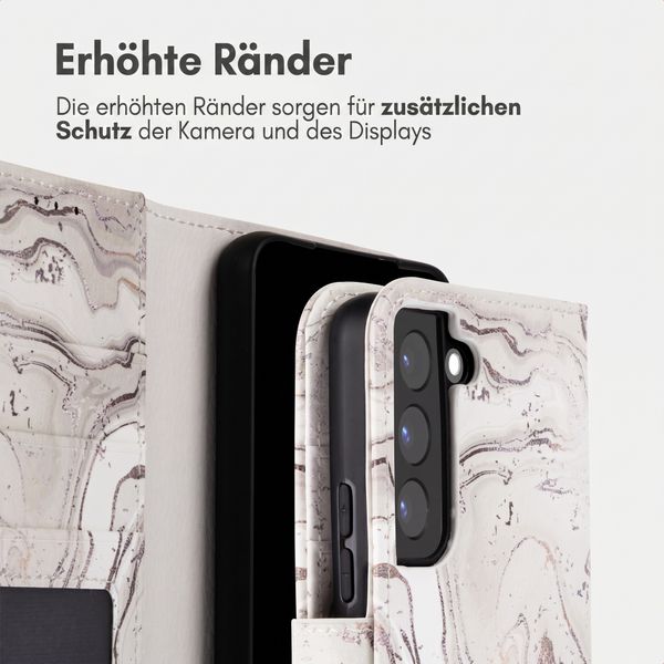 imoshion Design Klapphülle Samsung Galaxy S22 - Sandy Marble