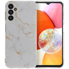 imoshion Design Hülle Samsung Galaxy A14 (5G/4G) - White Marble