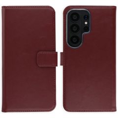 Selencia Echtleder Klapphülle Samsung Galaxy S26 Ultra - Burgundy