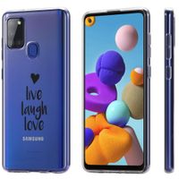 imoshion Design Hülle Samsung Galaxy A21s - Live Laugh Love