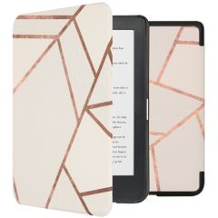 imoshion Design Slim Hard Case Sleepcover für das Kobo Clara HD - White Graphic