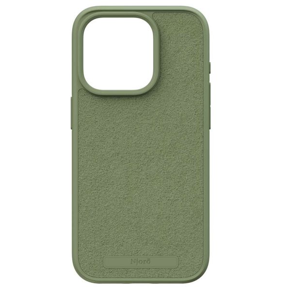 Njorð Collections Wildleder Comfort+ Case MagSafe für das iPhone 15 Pro - Olive