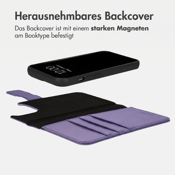 imoshion Herausnehmbare 2-in-1 Luxus-Bookcase Apple iPhone 13 Pro - Violett