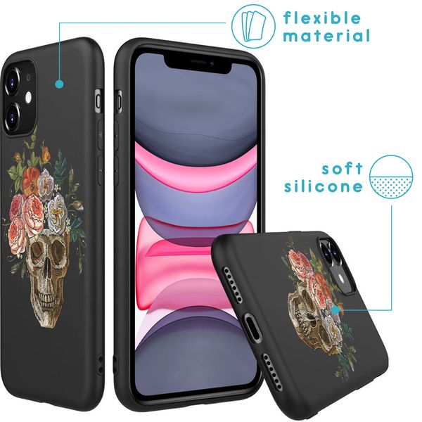 imoshion Design Hülle für das iPhone 11 - Skull - Multicolor