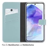 Selencia Echtleder Klapphülle Samsung Galaxy A26 - Air Blue