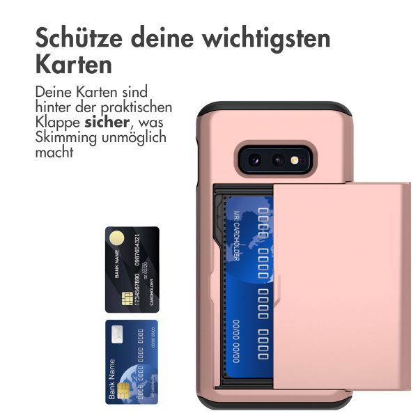 imoshion Backcover mit Kartenfach für das Samsung Galaxy S10e - Rose Gold