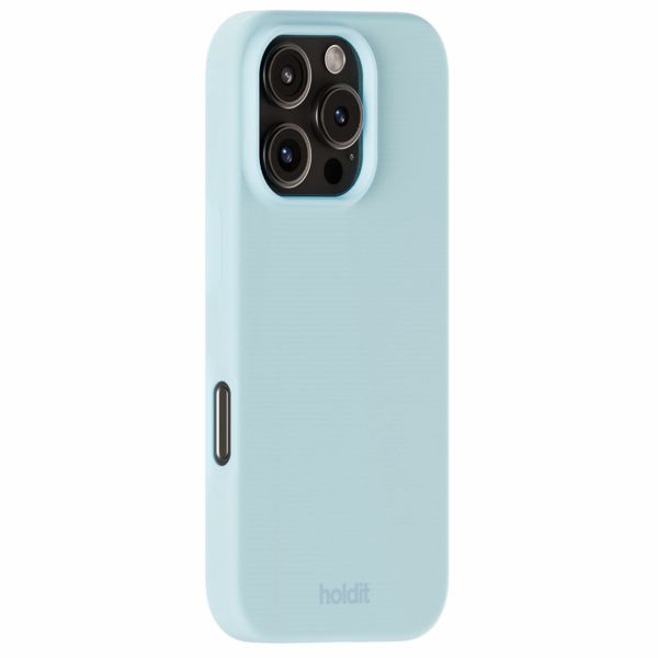 Holdit Silicone Case für das iPhone 16 Pro Max - Mineral Blue