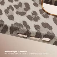 Selencia Sabi Backcover Leopardenmuster mit MagSafe Apple iPhone 15 - Soft Ivory