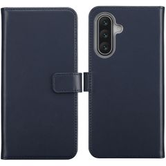 Selencia Echtleder Klapphülle Samsung Galaxy A17 - Blau