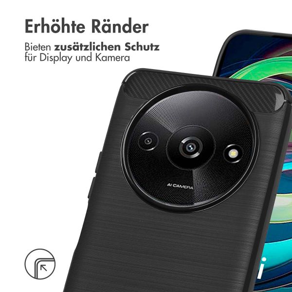 imoshion Brushed Back Cover für das Xiaomi Redmi A3 - Schwarz