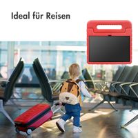 imoshion Schutzhülle mit Handgriff kindersicher für das Lenovo Tab P11 / P11 Plus - Rot