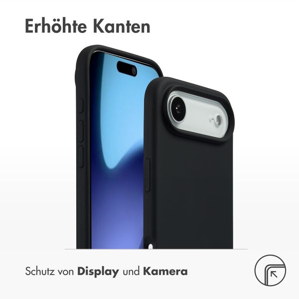 Accezz Liquid Silikoncase mit MagSafe Apple iPhone Air - Schwarz