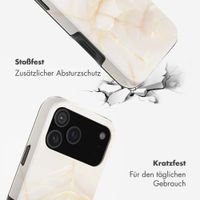 Selencia Vivid Back Cover Apple iPhone 17 Pro - Golden Beige Marble