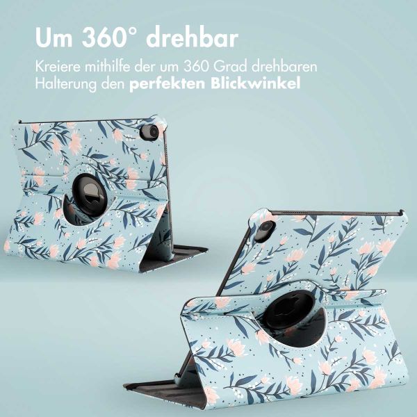 imoshion 360° drehbare Design Klapphülle Apple iPad Air 5 (2022) / Air 4 (2020) - Flowers