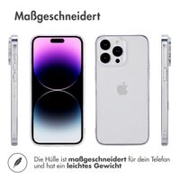 Accezz 100% recyceltes TPU Clear Cover für das iPhone 14 Pro Max  - Transparent