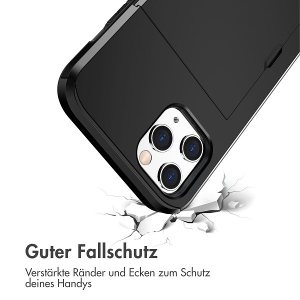 imoshion Backcover mit Kartenfach Apple iPhone 12 (Pro) - Schwarz