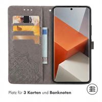 imoshion Mandala Klapphülle Xiaomi Redmi Note 13 Pro Plus (5G) - Grau