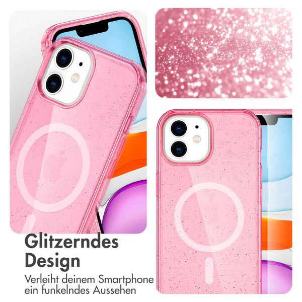 imoshion Sparkle Back Cover mit MagSafe für das iPhone 12 (Pro) - Rosa