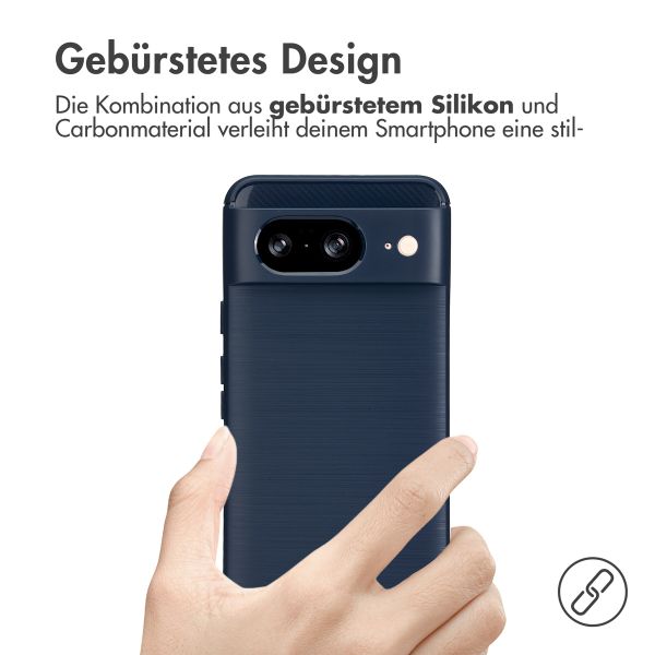 imoshion Brushed Back Cover für das Google Pixel 8 - Dunkelblau