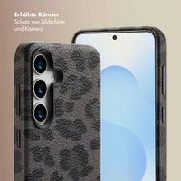 Selencia Sabi Backcover Leopardenmuster mit MagSafe Samsung Galaxy S25 - Midnight Black