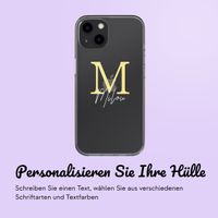 Personalisierte Hülle mit Buchstaben iPhone 12 (Pro) - Transparent