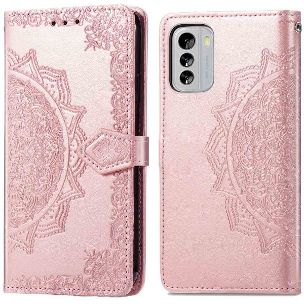 imoshion Mandala Klapphülle für das Nokia G60 - Rose Gold