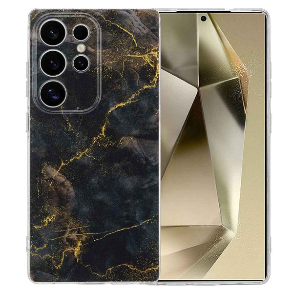 imoshion Design Hülle für das Samsung Galaxy S25 Ultra - Black Marble