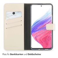 Selencia Echtleder Klapphülle Samsung Galaxy A53 - Greige