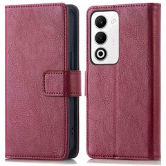 imoshion Luxuriöse Klapphülle Oppo A5 5G (2025) - Bordeaux