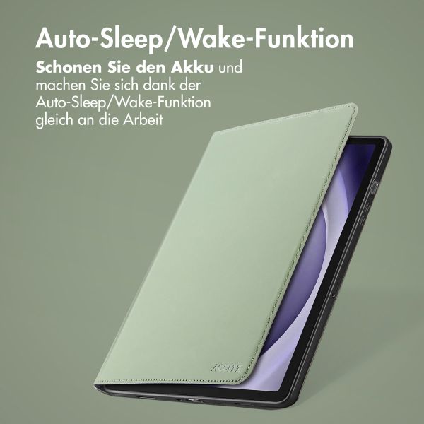 Accezz Classic Klapphülle Samsung Galaxy Tab A9 Plus - Grün