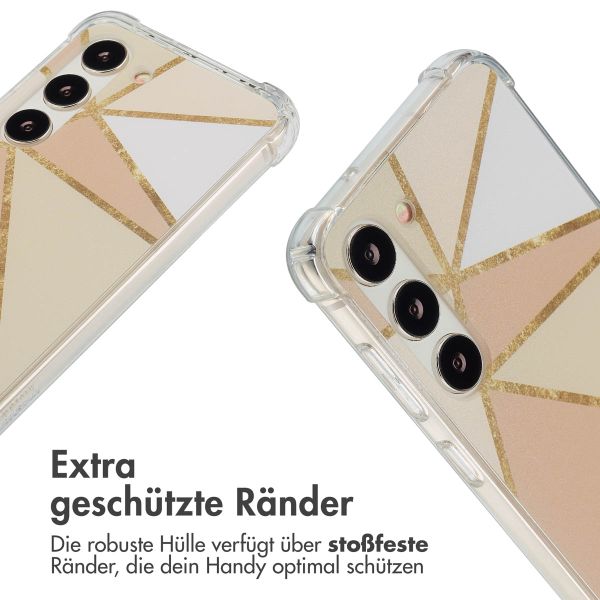 imoshion Design Hülle mit Band Samsung Galaxy S23 - Beige Graphic