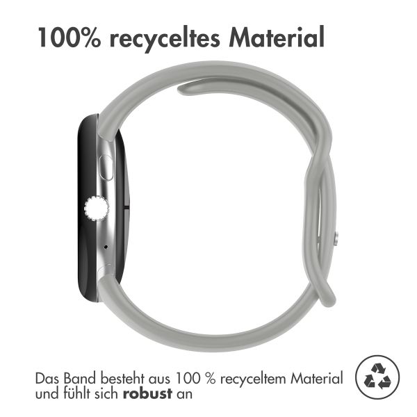 imoshion Silikon-Armband⁺ für  Google Pixel Watch / Watch 2 / Watch 3 / Watch 4 (41 mm) - Größe L - Grau