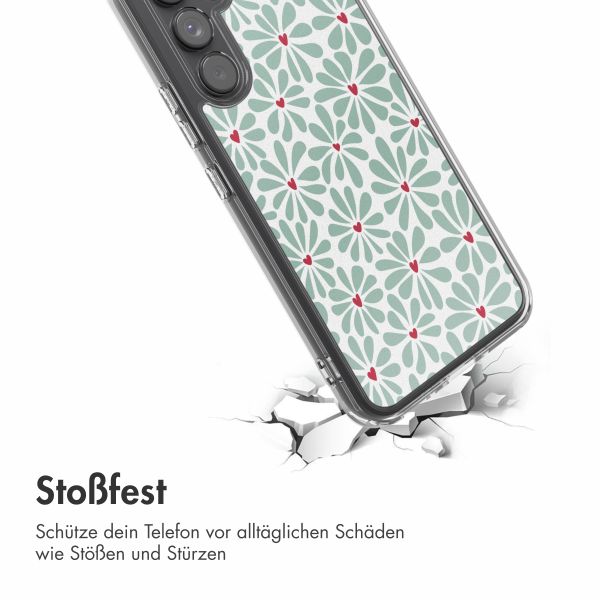 imoshion Design Hülle Samsung Galaxy A54 (5G) - Bloom Love Sage Green