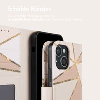 imoshion Design Klapphülle iPhone 15 - Beige Graphic