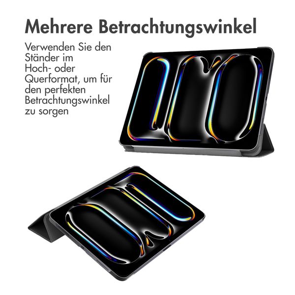 imoshion Trifold Klapphülle Apple iPad Pro 13 (2024) M4 - Schwarz