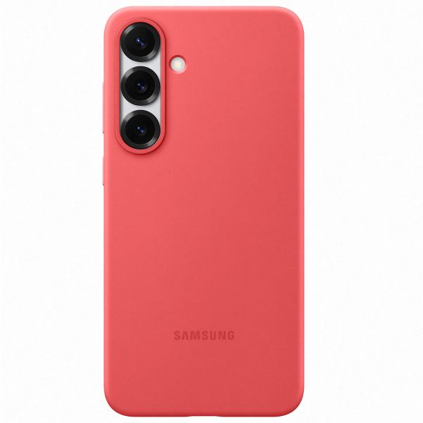 Samsung Original Silikon Cover für das Samsung Galaxy S25 Plus - Rot