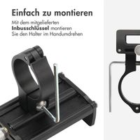 imoshion Handyhalterung Mini für Fahrrad und Motorrad – Aluminium - Leicht - Verstellbar - Schwarz